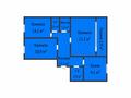 3-бөлмелі пәтер · 80 м² · 3/9 қабат, Юбилейная 1, бағасы: 38 млн ₸ в Костанае — фото 2