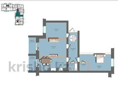 3-комнатная квартира · 104.4 м² · 2/10 этаж, жумабаева 13 за 37.6 млн ₸ в Кокшетау
