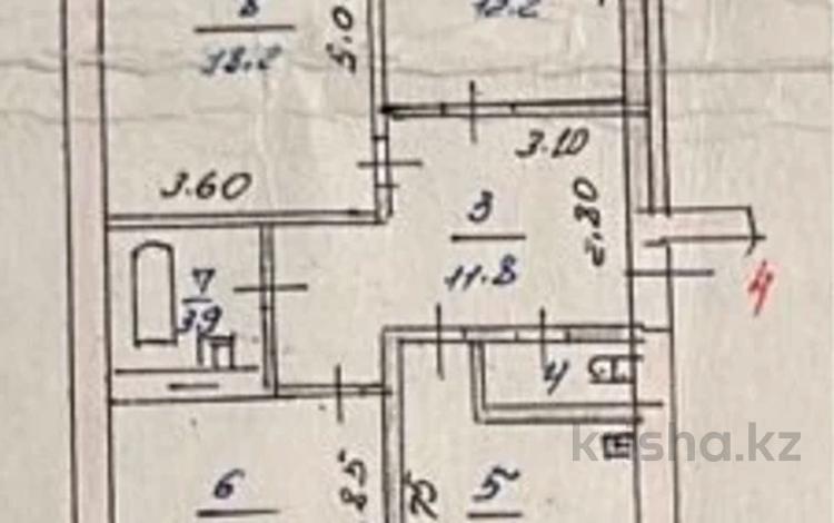 3-бөлмелі пәтер, 68 м², 2/9 қабат, мкр Жетысу-3 8 — момышулы абая, бағасы: 42 млн 〒 в Алматы, Ауэзовский р-н — фото 2