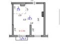 1-бөлмелі пәтер · 38.9 м² · 4/6 қабат, Нұркент ш/а, бағасы: 26.5 млн ₸ в Алматы, Алатауский р-н