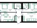 3-бөлмелі пәтер · 87.81 м² · 4/12 қабат, Чингиз Айтматов 77/11, бағасы: ~ 45.6 млн ₸ в Астане, Сарыарка р-н — фото 2