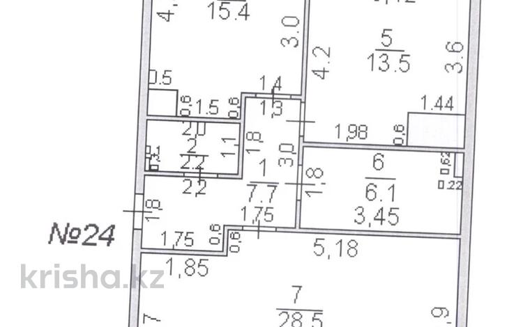 2-комнатная квартира · 75.7 м² · 3/3 этаж, Алкожа Ата 15 за ~ 34.1 млн 〒 в Туркестане — фото 2