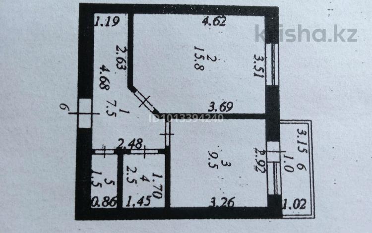 1-бөлмелі пәтер · 37.8 м² · 2/9 қабат, Кажымукан Мунайтпасова 6/1 — 2 мкр, бағасы: 23.5 млн ₸ в Астане, Алматы р-н — фото 2