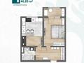 1-комнатная квартира · 41.2 м² · 1/4 этаж, 37ул 116 — Вдоль БАКАД за 15.7 млн ₸ в 