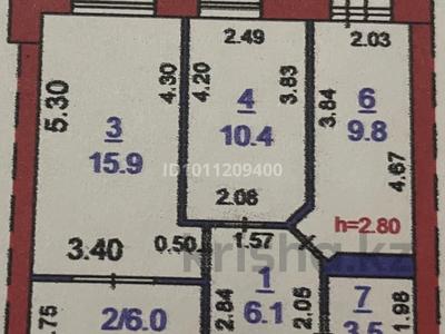2-комнатная квартира · 52 м² · 1/6 этаж, Юбилейный 34 за 26 млн ₸ в Костанае