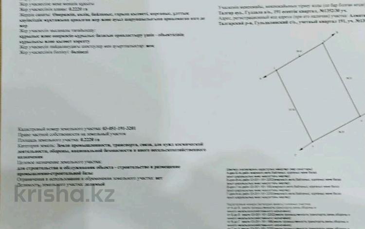 Участок · 60 соток, Абылхана кастеева 38 за 190 млн ₸ в Алматинской обл., Талгарский р-н — фото 2