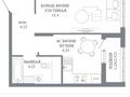 2-бөлмелі пәтер · 36.43 м² · 2/14 қабат, Пересечение ул. Калдаякова и ул. Жургенова, бағасы: ~ 20.5 млн ₸ в Астане — фото 2