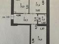 2-бөлмелі пәтер · 59.7 м² · 7/9 қабат, Казыбек би 7/1, бағасы: ~ 39.6 млн ₸ в Астане, Нура р-н