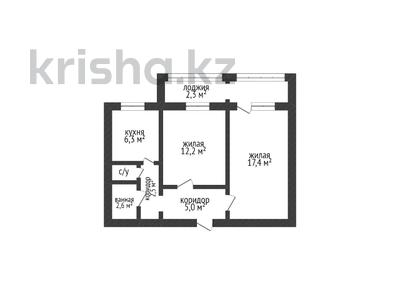 2-комнатная квартира, 49.5 м², 6/6 этаж, темирбаева 50 за 16.8 млн 〒 в Костанае