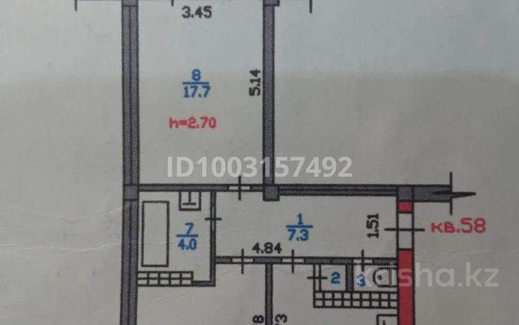 2-комнатная квартира · 56 м² · 4/5 этаж, мкр Кулагер 39а за 31.5 млн ₸ в Алматы, Жетысуский р-н — фото 2