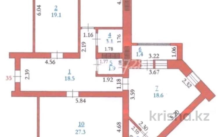 3-комнатная квартира · 110.7 м² · 7/9 этаж, мкр. Алтын орда 56Е — Пр Алия Молдагулова за 41 млн ₸ в Актобе — фото 2