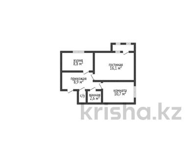 2-комнатная квартира, 49.3 м², 6/6 этаж, Юрия Гагарина 23 за 12.7 млн 〒 в Костанае