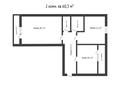 2-комнатная квартира, 60.3 м², 5/5 этаж, береке 3 за 17.5 млн 〒 в Атырау — фото 4