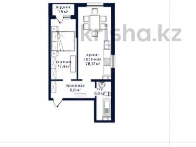 2-комнатная квартира · 61.67 м² · 3/9 этаж, Алатауская трасса 28 за ~ 32.2 млн ₸ в 
