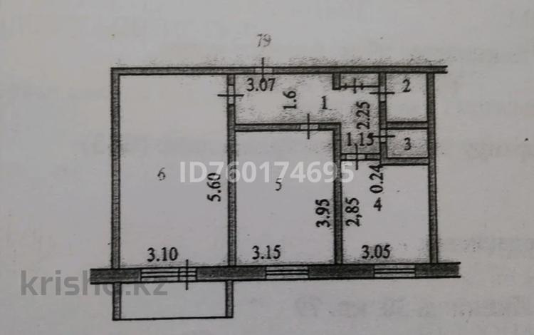 2-комнатная квартира · 52.4 м² · 10/10 этаж, Болатбаева — 19мкр за 22.5 млн ₸ в Петропавловске — фото 7