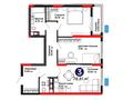 3-бөлмелі пәтер · 78.81 м², Бухар жырау 31/1, бағасы: ~ 61.5 млн ₸ в Астане, Есильский р-н — фото 3