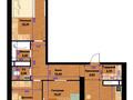 3-комнатная квартира · 84 м² · 6/9 этаж, Мкр. Сарыарка 4/3 за ~ 23.9 млн ₸ в Кокшетау — фото 2
