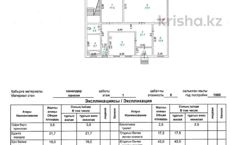 3-бөлмелі пәтер · 126.4 м² · 1/5 қабат, пгт Балыкши, К. Ахмедияров 3, бағасы: 30 млн ₸ в Атырау — фото 2