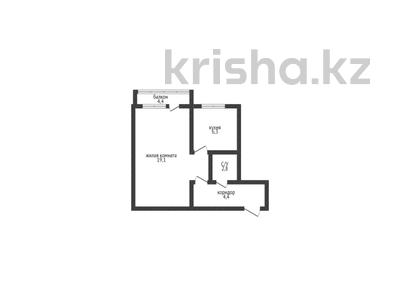 1-комнатная квартира, 33.3 м², 3/4 этаж, шипина 172 за 12.3 млн 〒 в Костанае