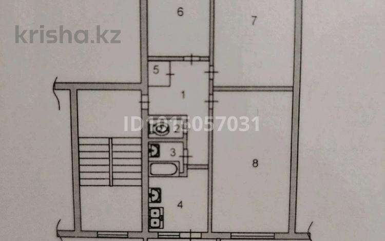 3-комнатная квартира · 53.6 м² · 4/5 этаж, Гагарин 137а — Находится возле 1001строй магазин за 25 млн ₸ в Шымкенте, Туран р-н — фото 2