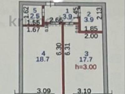 1-бөлмелі пәтер · 46.7 м² · 7/14 қабат, Кунанбай, бағасы: 18.7 млн 〒 в Семее