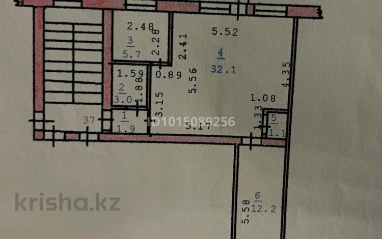 2-бөлмелі пәтер · 56 м² · 3/5 қабат, Тәуелсіздік 37 — Центр, бағасы: 22 млн ₸ в Костанае — фото 2