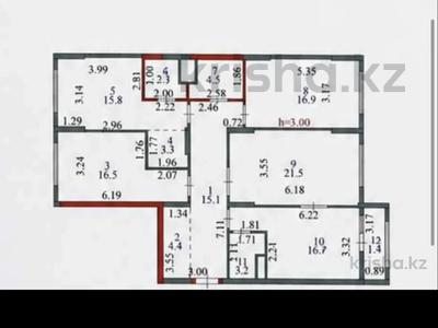 4-комнатная квартира · 122.6 м² · 4/16 этаж, Тауелсиздик 47 а — Бауыржана Момышулы за 87 млн ₸ в Астане, Алматы р-н
