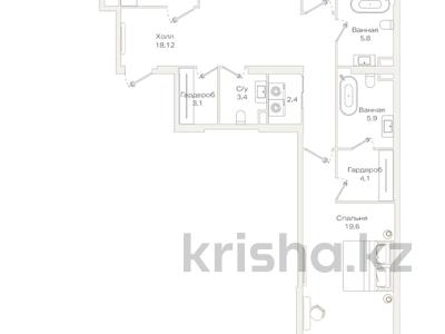 3-комнатная квартира · 114.3 м² · 2/9 этаж, Проспект Аль-Фараби и улица Маркова за ~ 151 млн ₸ в Алматы, Бостандыкский р-н