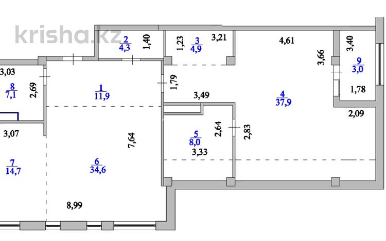 2-комнатная квартира · 126.5 м² · 6/6 этаж, Е-321 17/3,17/2, 17/1, 15/1, 15/2, 15/3 за 58.2 млн ₸ в Астане, Есильский р-н — фото 2