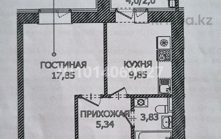 1-бөлмелі пәтер · 39.9 м² · 3/12 қабат, Чингиз Айтматов 65 — Коргалжын, бағасы: 18.6 млн ₸ в Астане, Нура р-н — фото 2