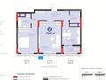 2-бөлмелі пәтер · 70 м² · 9/12 қабат, Турар Рыскулов 18, бағасы: 50 млн ₸ в Астане