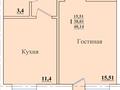 1-комнатная квартира, 39.82 м², 3/5 этаж, Биржан Сала 108 — Наурызбай батыра за ~ 10.8 млн 〒 в Кокшетау — фото 9
