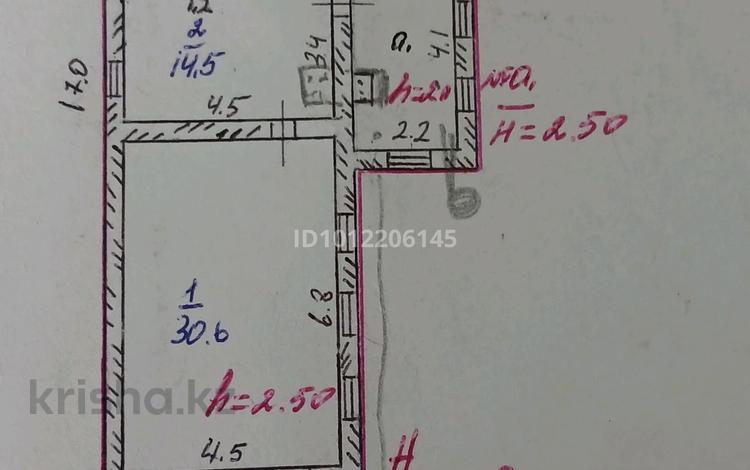Жеке үй · 2 бөлме · 48 м² · 8 жүзд., Гагарин көш. 78, бағасы: 11 млн ₸ в Переметном — фото 2