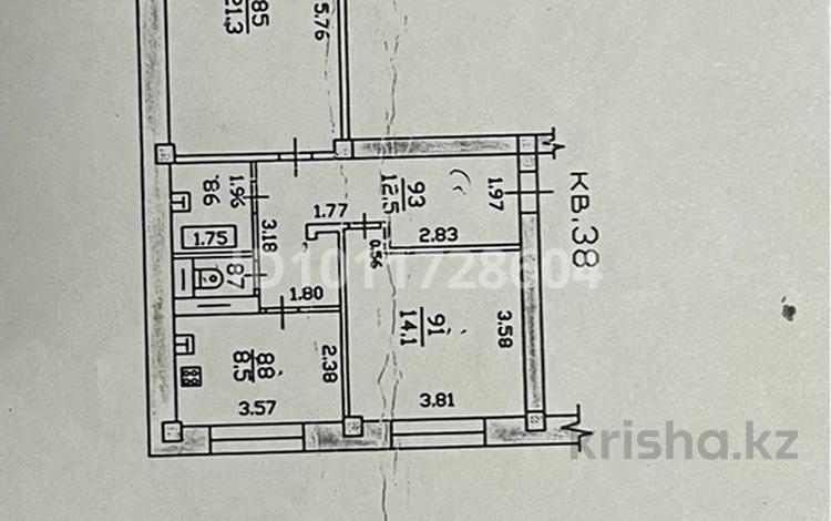 2-комнатная квартира · 61 м² · 4/5 этаж, Муратбаева 164 — Карасай батыра за 59 млн ₸ в Алматы, Алмалинский р-н — фото 2