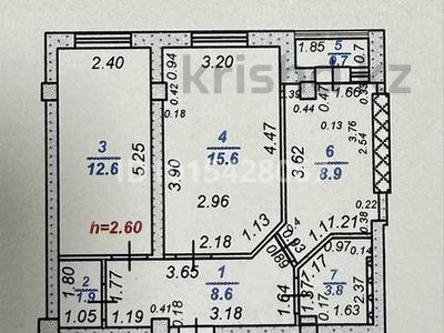 2-комнатная квартира · 52.1 м² · 4/5 этаж, мкр Акжайык, Куаныш Толеметова 69/8 за 24 млн ₸ в Шымкенте, Абайский р-н