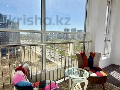 2-комнатная квартира · 55 м² · 9/18 этаж, Туркестан 20 — Ботанический Сад, Абу Даби Плаза, Астана Арена, Экспо, Велотрек за 21 000 〒
