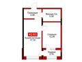 1-комнатная квартира · 42.63 м², Азаттык 21/2 за ~ 19.6 млн ₸ в Атырау — фото 3