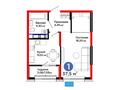 1-бөлмелі пәтер · 37.5 м², мкр Акжайык, Толеметова, бағасы: ~ 24.6 млн ₸ в Шымкенте, Абайский р-н — фото 3