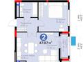 2-комнатная квартира · 47.87 м² · 2/8 этаж, Сагадат Нурмагамбетов — при полной оплате действют скидки БЕЗ КОМИССИИ за ~ 38.7 млн ₸ в Астане — фото 3