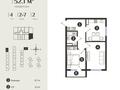 2-бөлмелі пәтер · 52.15 м² · 5/7 қабат, Естай, бағасы: ~ 28.9 млн ₸ в  — фото 2
