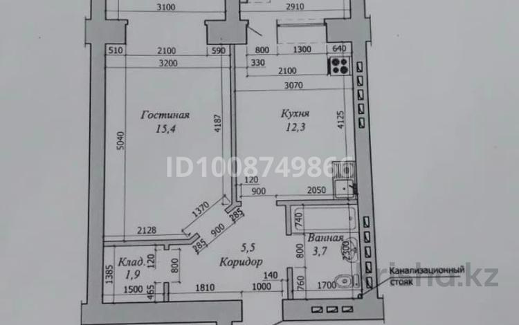 1-бөлмелі пәтер · 47.9 м² · 6/9 қабат, мкр. Алтын орда д2, бағасы: 19 млн ₸ в Актобе — фото 2