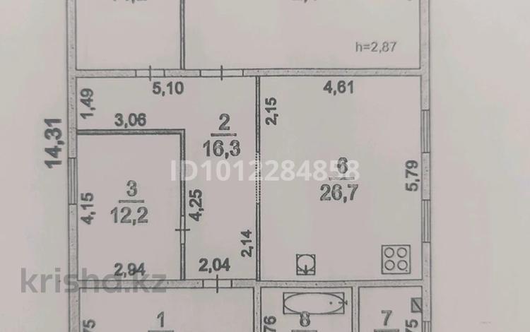 Отдельный дом · 3 комнаты · 127.8 м² · 70 сот., Пр-д Тамшылы 3 за 36 млн ₸ в Атырау, мкр Авангард-2 — фото 2
