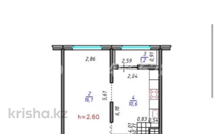 1-бөлмелі пәтер · 34 м² · 3/9 қабат, Райымбек 590/18, бағасы: 20.8 млн ₸ в Алматы, Наурызбайский р-н — фото 2