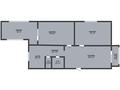 3-комнатная квартира · 84 м² · 4/5 этаж, 5 микрорайон 9 за 40 млн ₸ в Костанае — фото 2