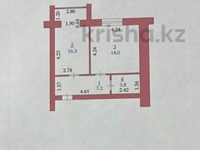 1-комнатная квартира, 45.3 м², 2/5 этаж, мкр. Алтын орда за 11.5 млн 〒 в Актобе, мкр. Алтын орда