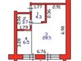 1-комнатная квартира · 47 м² · 1/5 этаж, Таншолпан 2/3 за 17 млн ₸ в Петропавловске — фото 6