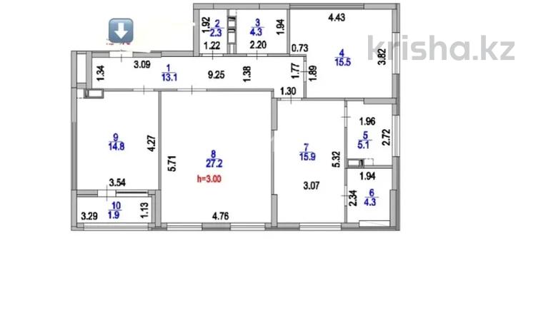 3-комнатная квартира · 105 м² · 9/12 этаж, Турар Рыскулов 1 за 92 млн ₸ в Астане, Есильский р-н — фото 10