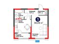 1-комнатная квартира · 38.06 м², ​Приканальная БАК 99а за ~ 35.9 млн 〒 в Алматы, Медеуский р-н — фото 3