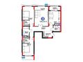 3-бөлмелі пәтер · 111.96 м², Турар Рыскулов 18, бағасы: ~ 79.7 млн ₸ в Астане, Есильский р-н — фото 3