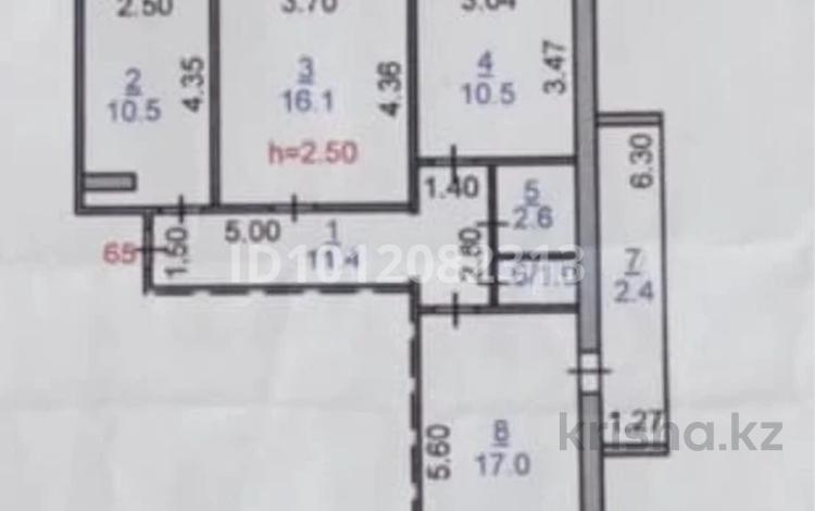 3-бөлмелі пәтер · 71 м² · 7/10 қабат, ул. Текстильщиков 8, бағасы: 30 млн ₸ в Костанае — фото 3